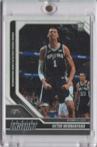 2023 PANINI INSTANT # 19 VICTOR WEMBANYAMA SPURS ROOKIE RC 1st DOUBLE -DOUBLE - Picture 1 of 2