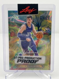 2024 FOGLIA METALLO KYLE FILIPOWSKI 1/1 PROVA DI PRE-PRODUZIONE - Foto 1 di 2