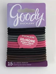 Goody Elastici Non Metallo 15 Elastici Senza Ouchless 10911 Multicolore Sicuro - Foto 1 di 2