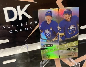2022-23 UPPER DECK SYNERGY RASMUS DAHLIN TAGE THOMPSON SYNERGISTIC DUOS /699 - Picture 1 of 4