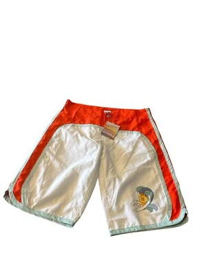 Roxy Women’s Board Shorts Size 12 White Swim Surf Logo Retro Surfer Y2K - Image 1 of 4