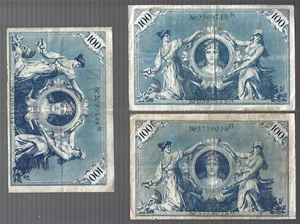 Germany 💥1908 ... 1x 100 Mark ... ONE Reichsbank note ✨ lot #9196 - Picture 1 of 6
