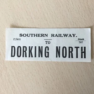 S, R, Luggage. Label, (. To. Dorking. North, B, ) - Picture 1 of 1