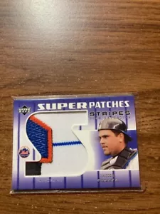 2004 Upper Deck Super Patches Stripes 1 #MP Mike Piazza /30 Mets - Picture 1 of 1
