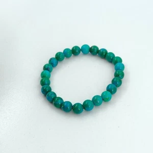 Türkis Perlen handgefertigt dehnbar heilend Reiki Yoga Armband für Frauen, Männer - Bild 1 von 20