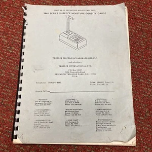 Troxler 3440 Series Surface Moisture Density Gauge Manual - Picture 1 of 2