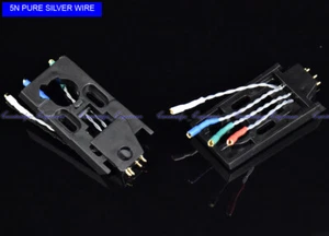 New 20pcs/lot 5N pure silver leadwire 1/2' headshell replace for Dual TK24 TK14 - Picture 1 of 6