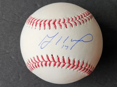 Jose Altuve Autographed Rawlings Post Season 2017 OML Baseball - Beckett QR Code - Image 1 of 4