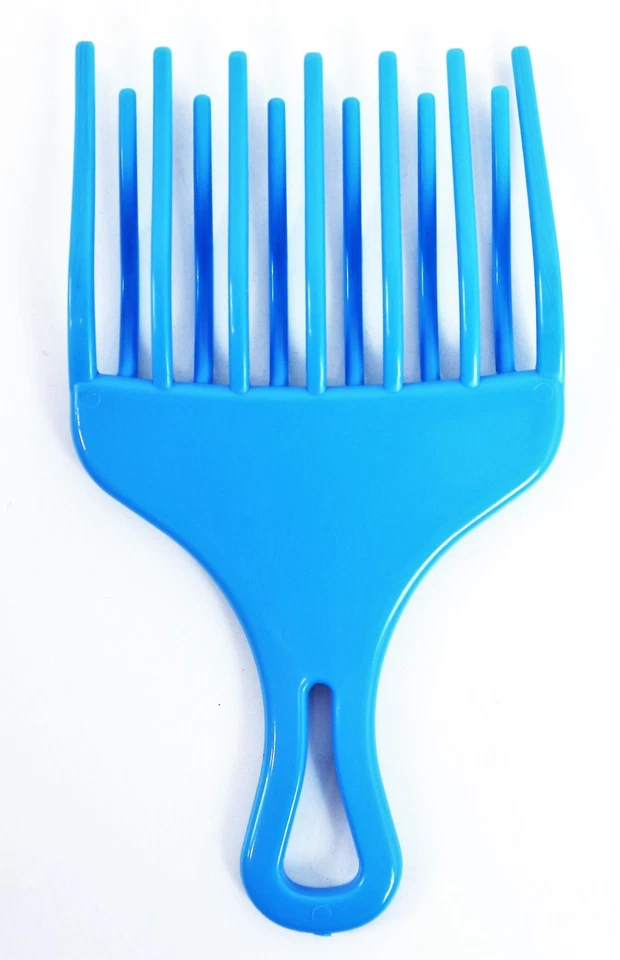 10x PETTINE PER CAPELLI RICCI MOSSI AFRO DENTI LUNGHI NUOVO PARRUCCHIERE - Immagine 1 di 1