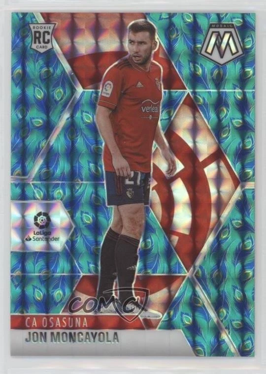 2020-21 Panini Mosaic La Liga Choice Peacock Prizm Jon Moncayola #16 Rookie RC - Image 1 of 2