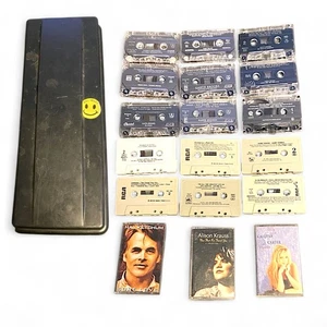🔥 Vintage Music Cassette Lot Elvis Garth Brooks Reba Country Rock Tapes w/ Case - Picture 1 of 8