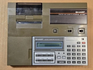 Sharp PC-1270 Pocket Computer Calculator W/ CE-123P Printer - Working - Picture 1 of 7