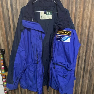 Vintage 1990s Team Suzuki and Dunlop hooded jacket - Image 1 of 4