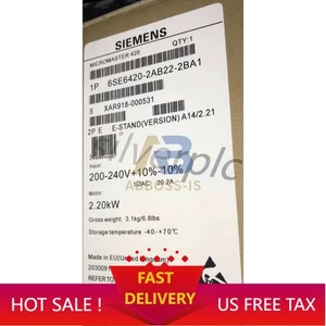 New Siemens 6SE6420-2AB22-2BA1 6SE6 420-2AB22-2BA1 US FREE TAX - Picture 1 of 1
