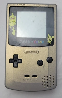 Consola Nintendo Game Boy Color Pokemon Dorado/Plata Edición Limitada CGB-001 Foto 1 de 4