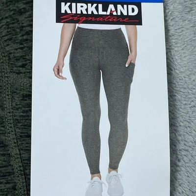 Leggings cepillados Kirkland Signature para dama L cintura alta 4 vías d0418 Foto 1 de 4