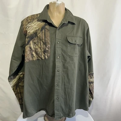 Vintage Mossy Oak Break Up Infinity Shirt Mens XL Camo Padded Shoulder Shooting - Image 1 of 4