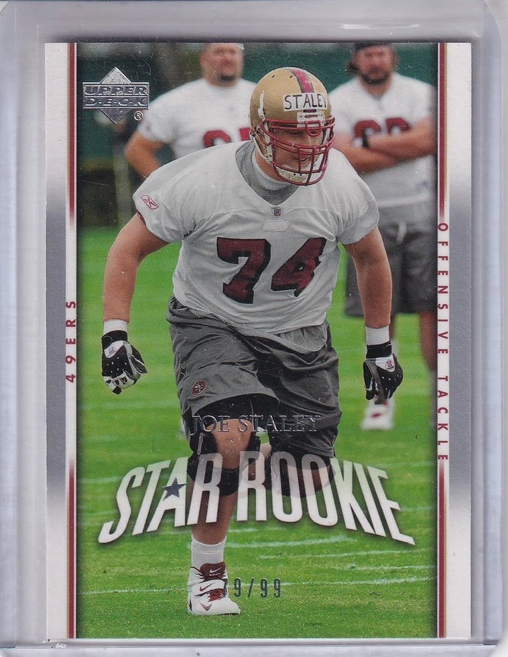 2007 Joe Staley Upper Deck Star Rookie Silver RC #261 79/99 *49ers* - Image 1 of 1