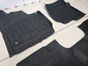 OEM 21-24 Ford Expedition Logo Black All Weather Rubber Floor Mats 4 Piece Liner - Picture 1 of 7