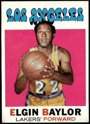 1971-72 Topps #10 Elgin Baylor E1 Foto 1 de 2