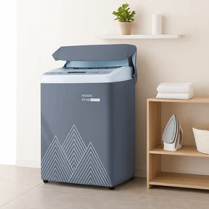 Dust Proof Washing Machine Cover Polyester Protective Cover  Laundry Room Use - Picture 1 of 15