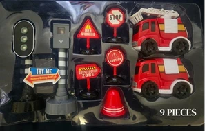 9-in-1 Traffic Light & Truck Set w/ Road Signs for Kids, 3 years up safe, Gift - Picture 1 of 8