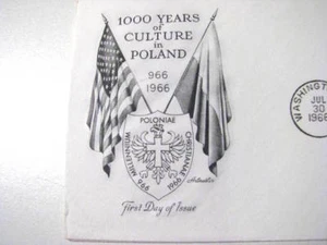 FIRST DAY COVER 1000 YEARS OF CULTURE IN POLAND - Picture 1 of 2