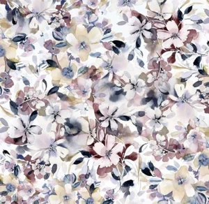 Meadow At Dusk Moody Floral Multi 100% Cotton Fabric 5533 by the half yard - Picture 1 of 5