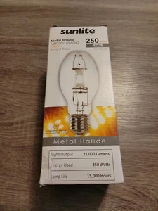 SUNLITE 250w MH250/U, ED28 Mogul base clear, Metal halide bulb - Picture 1 of 4