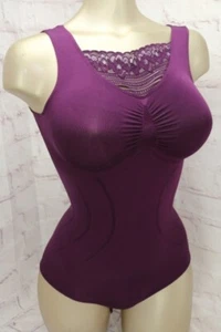 SK5! Schlankstütz TAILLENKILLER Body Gr M 38/40 * GLITZERSPITZE * AUBERGINE * - Bild 1 von 8