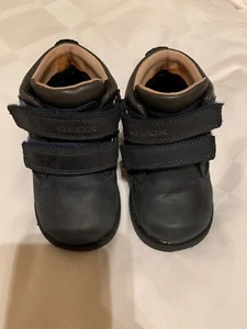 Geox Toddler Boy Winter Boots Euro Size 21 / US Sz 5.5 Navy Blue Auth EUC - Picture 1 of 7