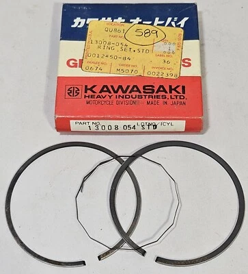 1 NOS 1975-1976 Kawasaki KT250 Trials STD Piston Ring KT RINGS OEM 13008-054 NEW - Image 1 of 3
