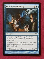 Magic The Gathering DARK ASCENSION CHILL OF FOREBODING single blue card MTG