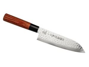 ¡NUEVO! CUCHILLO DE COCINA TSUBAZO JAPÓN SANTOKU / MADERA PAKKA ** ACERO DAIDO 1K6 ** - Imagen 1 de 1