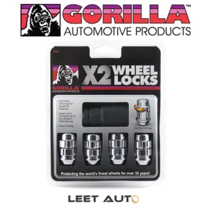 Gorilla X2 Wheel Locks, 14mm x 1.50, Bulge Acorn, Chrome, 14x1.5, 71641X - Picture 1 of 6