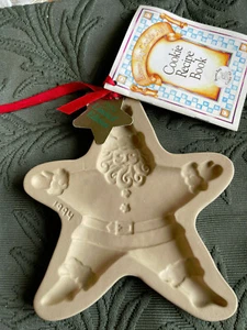 Vintage Brown Bag Cookie Art Mold Star Santa 1994 Limited Edition Unused - Picture 1 of 3