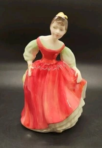Royal Doulton Figur Fair Maiden Hn2434 14,5 cm Vintage Figur rot - Bild 1 von 7