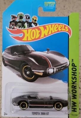 Hot Wheels Toyota 2000 GT HW Workshop 2014 - All Stars BLACK  192/250 L30 - Image 1 of 3