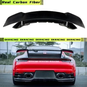 Alerón trasero de fibra de carbono real para Porsche Carrera 911 992 2020-2024 - Imagen 1 de 20