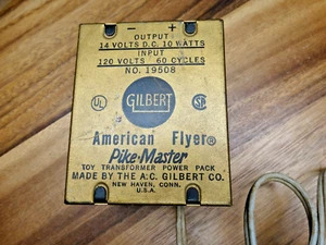 American Flyer Pike Master No. 19508 Power Pack 10-Watt Transformer 14VDC - Picture 1 of 7
