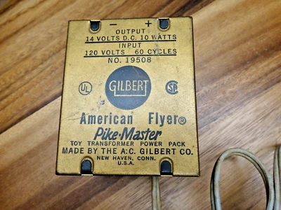 American Flyer Pike Master No. 19508 Power Pack 10-Watt Transformer 14VDC - Image 1 of 4