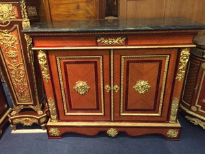 French Dresser Cabinet Wardrobe IN Style of The Louis Fourteen With Bronze