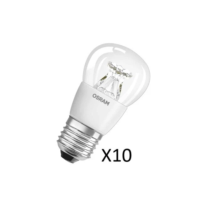 10 Stück Osram LED Tropfenlampen 6W(40W) 827 470lm Klar Dim E27 - Bild 1 von 1