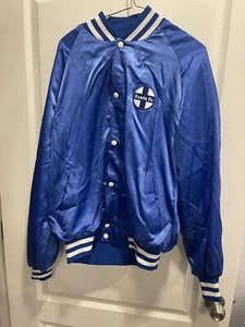 Vintage Santa Fe Railroad Large Regular Walls 35060rl Varsity Work Jacket Blue - Picture 1 of 5