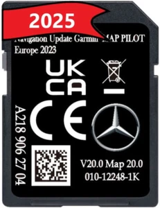 MERCEDES GARMIN MAP PILOT V20 A2189062704 NTG5 STAR1 KARTA SD EUROPA 2025 - Zdjęcie 1 z 5