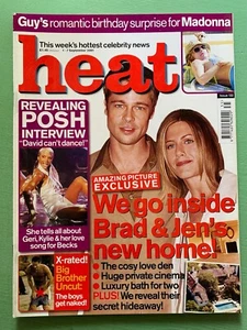 HEAT 1-Sept-2001 JENNIFER ANISTON Billie Piper Kylie Minogue Madonna BRAD PITT - Picture 1 of 2