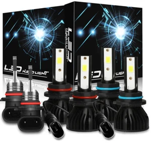 For Dodge Charger 2006 2007 2008 2009 LED Headlights Fog Light Bulbs 6000K P4c - Picture 1 of 49