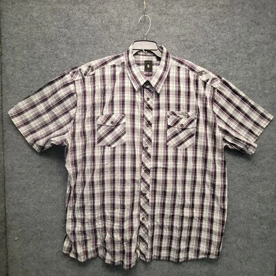 Рубашка с коротким рукавом мужская Karl Kani 4X разноцветная клетчатая большая и высокая - Изображение 1 из 4