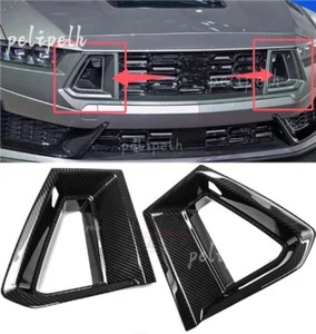 Carbon Front For Ford Mustang Dark Horse 24-2025 Grille Side Air Vent Frame Trim - Bild 1 von 9