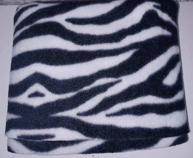 Zebra David textiles fleece antipill 9.99/yd NEW animal print 100% polyester 60w - Image 1 of 1